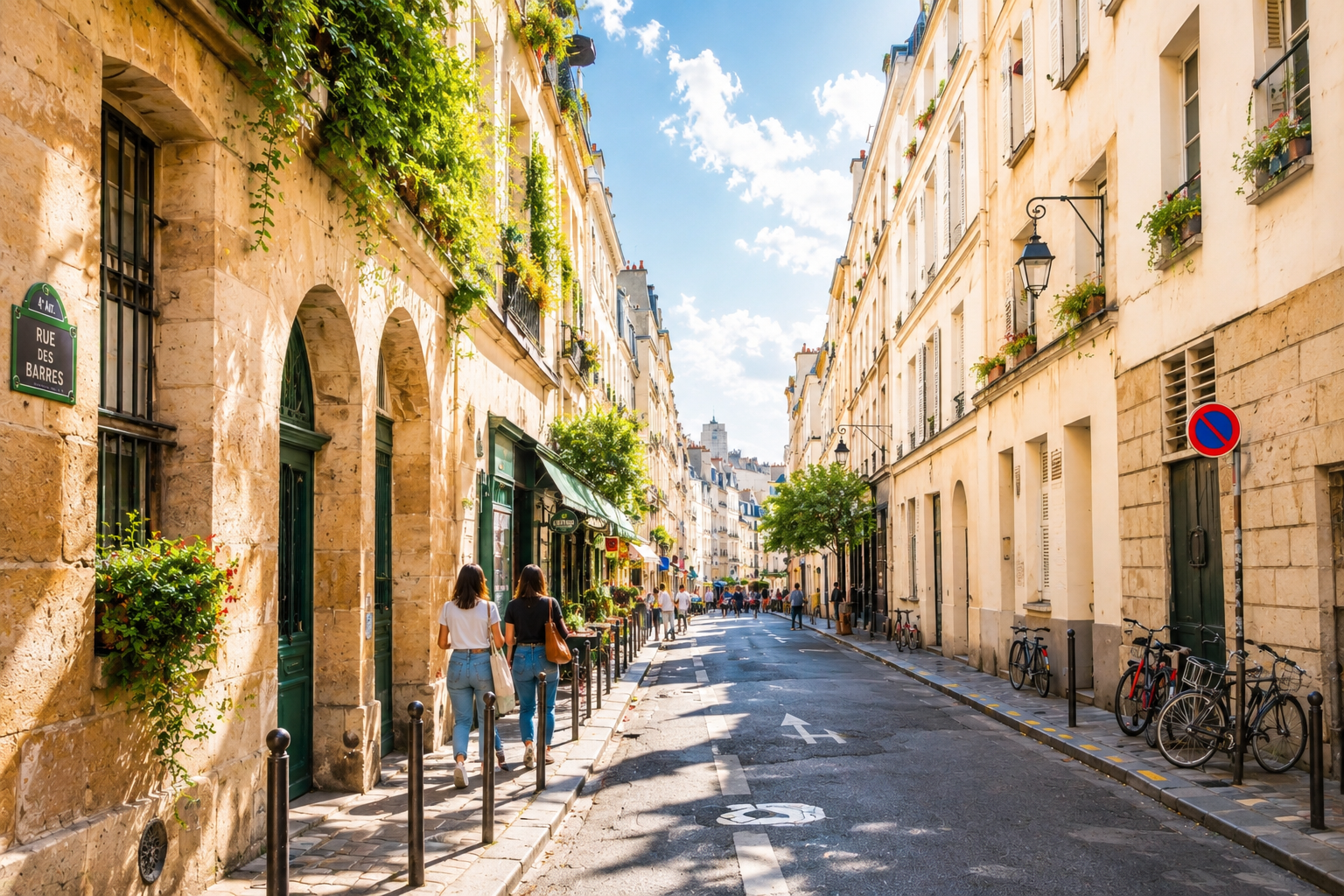 Rue parisienne authentique